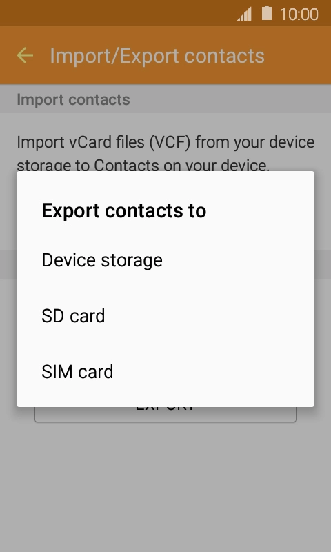 Press SIM card. Press SIM card.