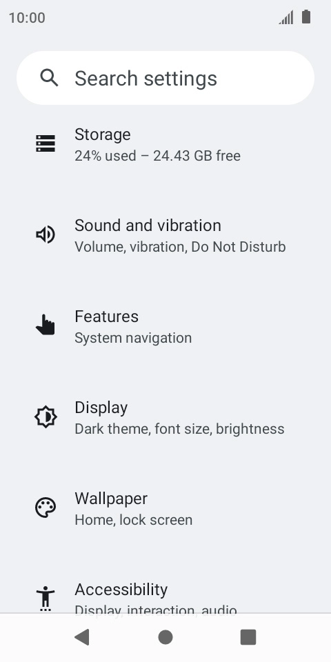 Press Sound and vibration.
