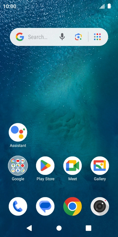 Slide two fingers downwards starting from the top of the screen.