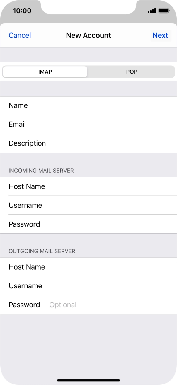 Press Password and key in the password for your Telstra email account. Press Password and key in the password for your Telstra email account.