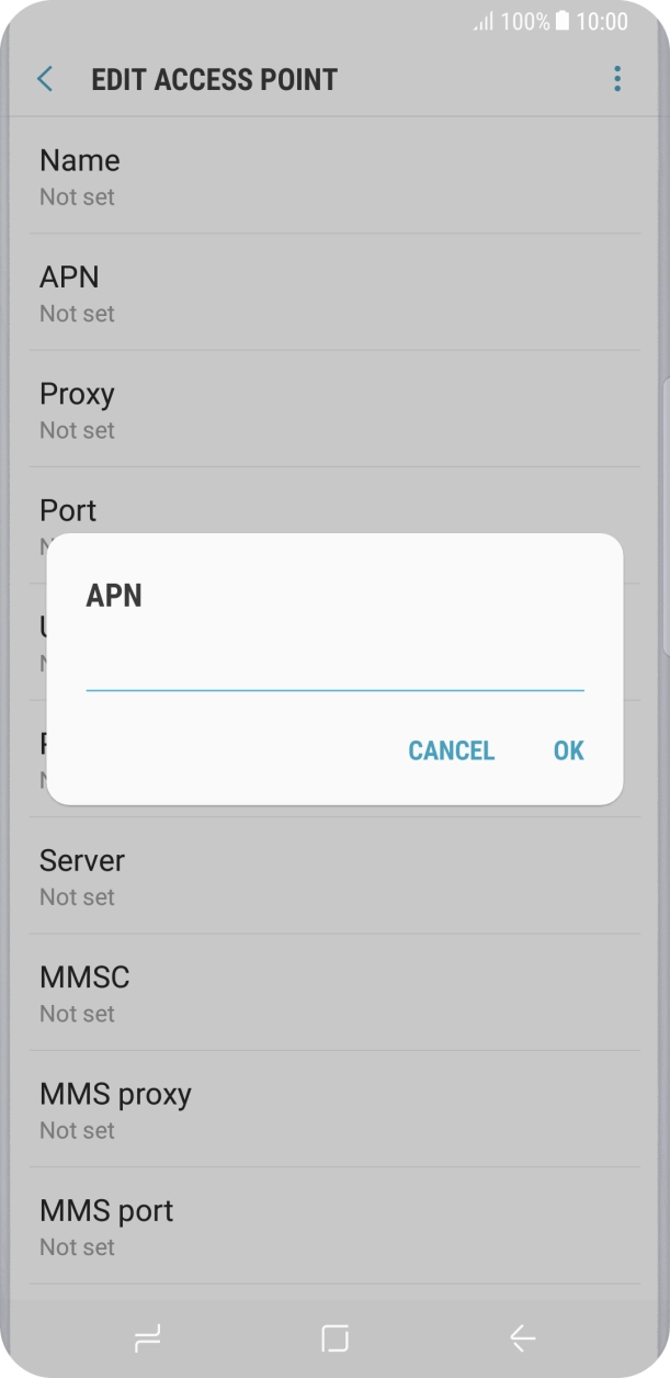 Key in telstra.mms and press OK. Key in telstra.mms and press OK.