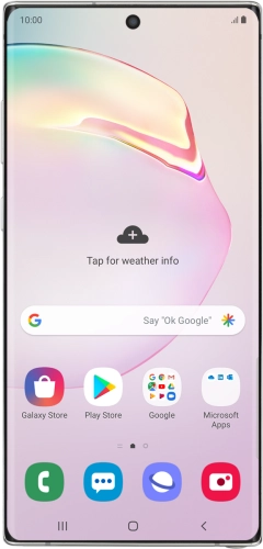 Image 1: Samsung Galaxy Note10+ 5G in White Large product image