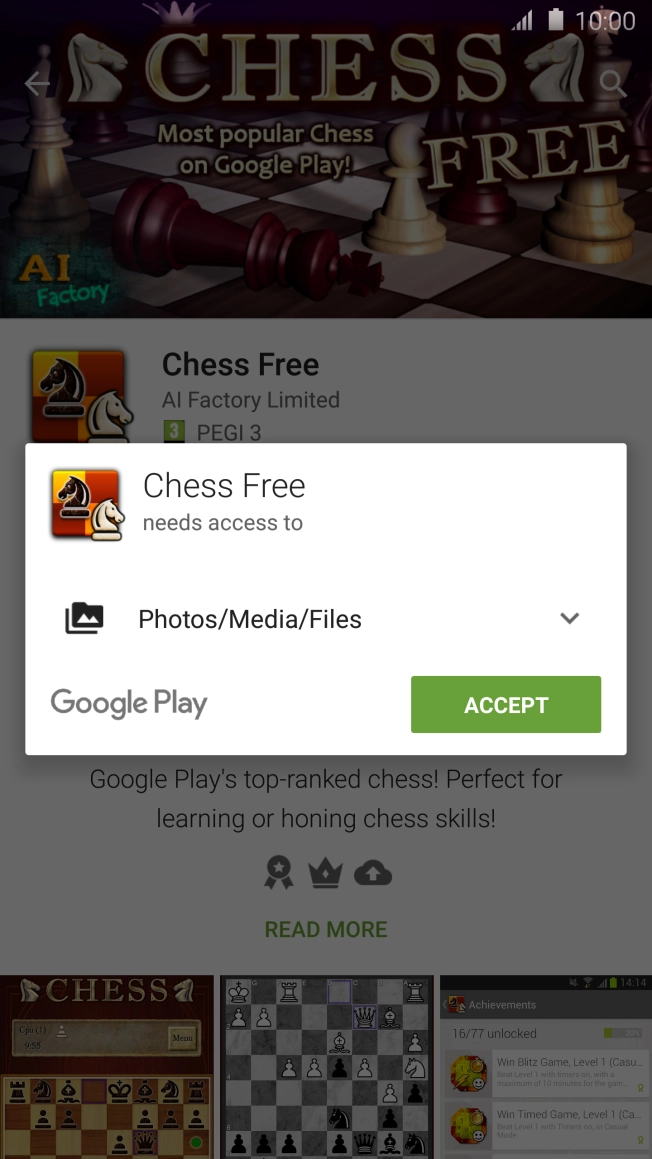Press ACCEPT. Press ACCEPT.