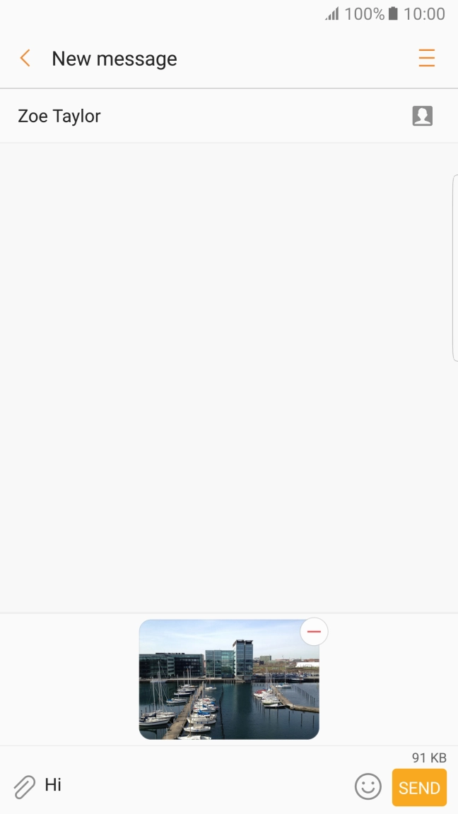 Press SEND when you've written your picture message. Press SEND when you've written your picture message.