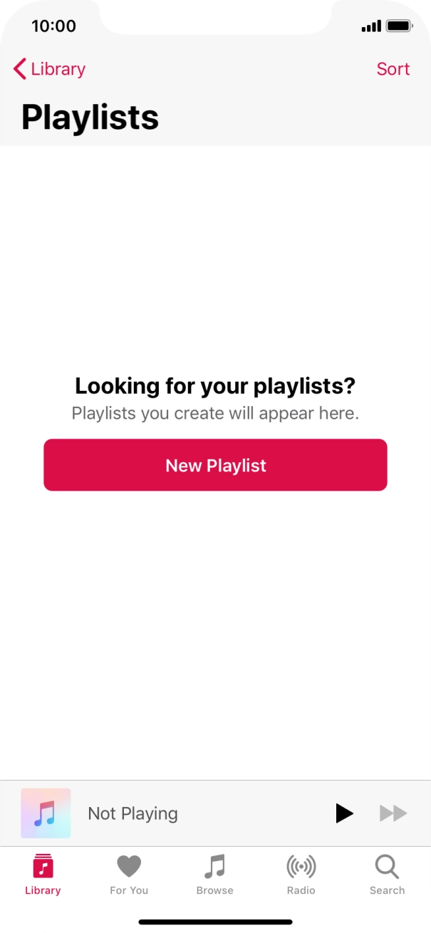 Press New Playlist.