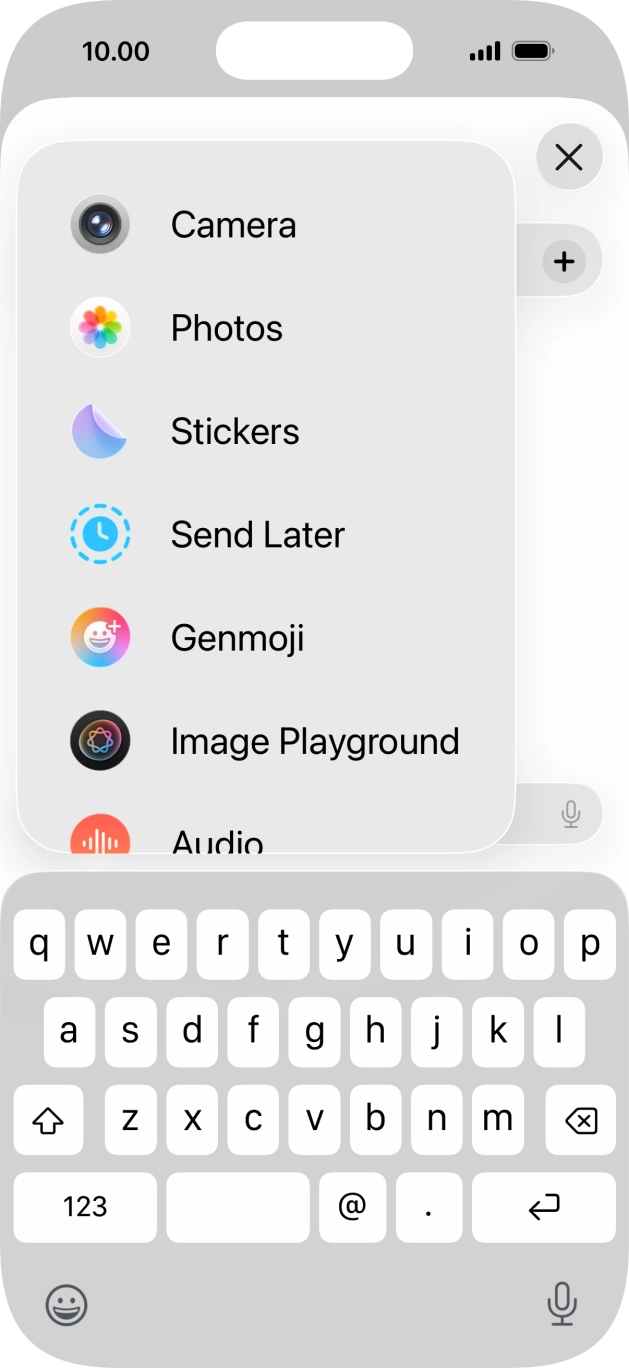 Press Genmoji.