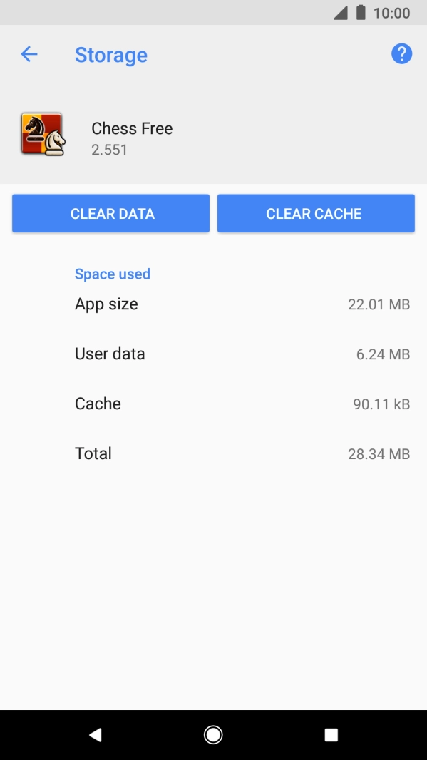 Press CLEAR CACHE. Press CLEAR CACHE.