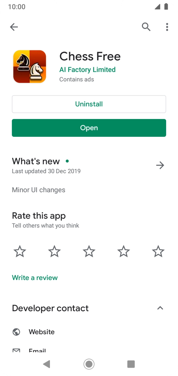 Press Uninstall.