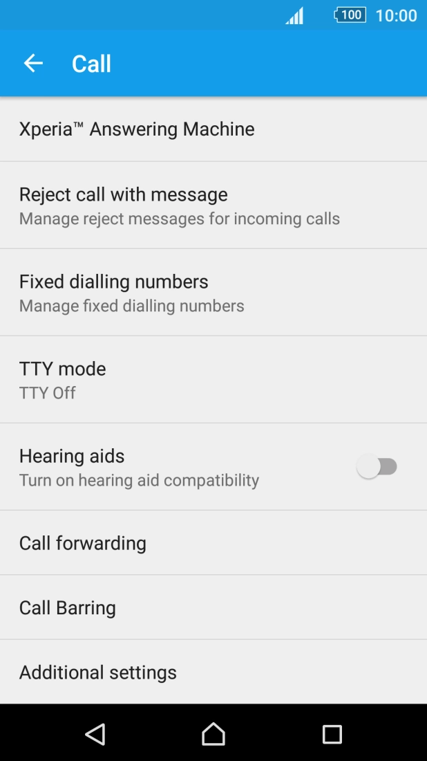 Press Additional settings. Press Additional settings.