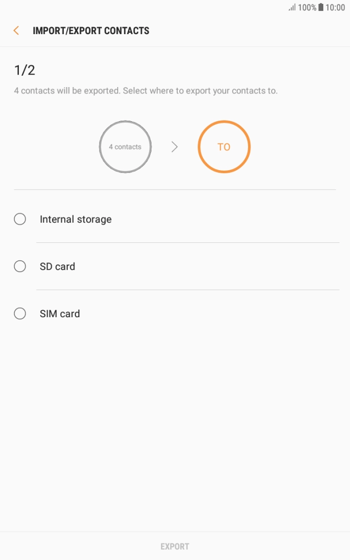 Press SIM card. Press SIM card.