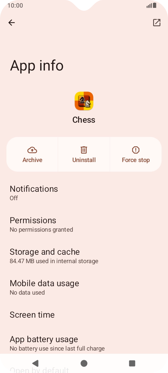 Press Storage and cache. Press Storage and cache.