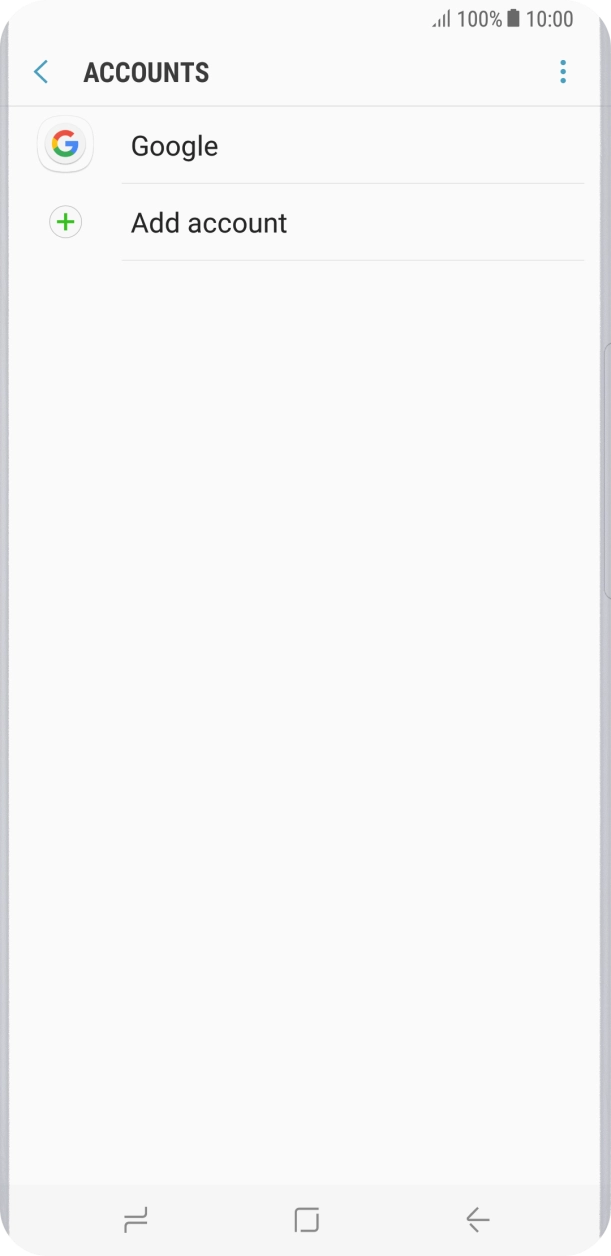 Press the required account. Press the required account.