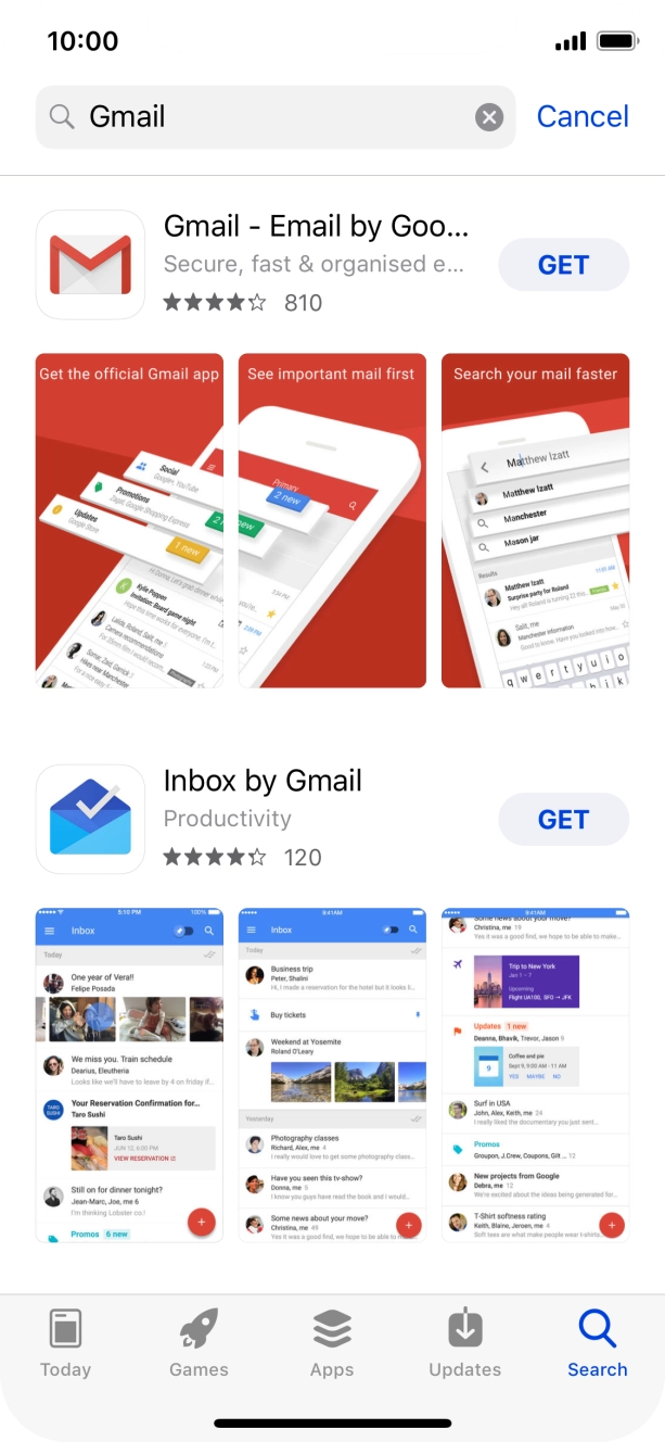 Press Gmail. Press Gmail.
