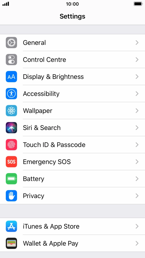Press Display & Brightness. Press Display & Brightness.
