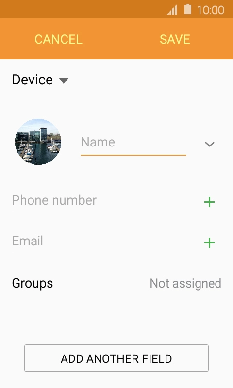 Press Name and key in the required name.