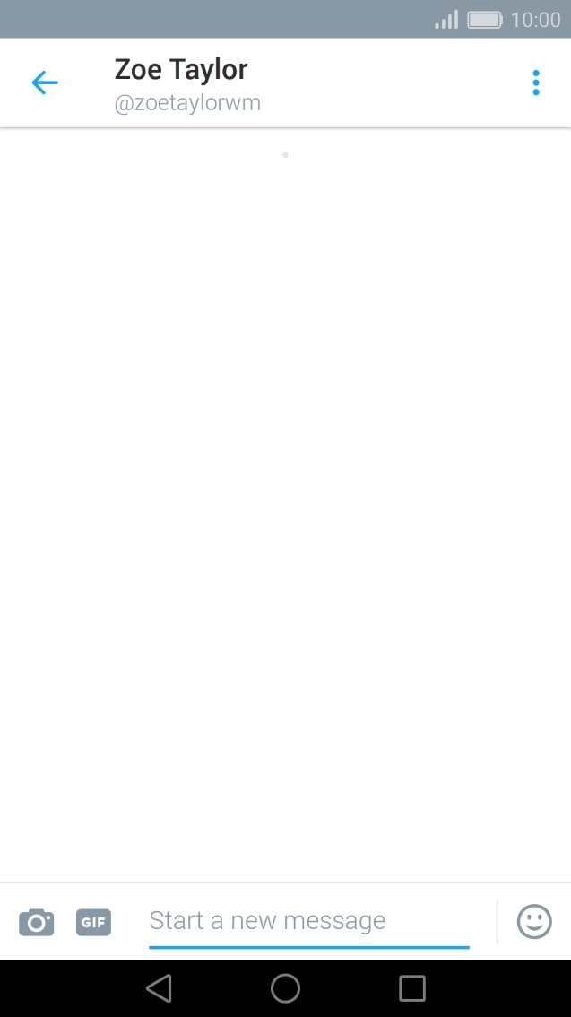 Press the text input field. Press the text input field.