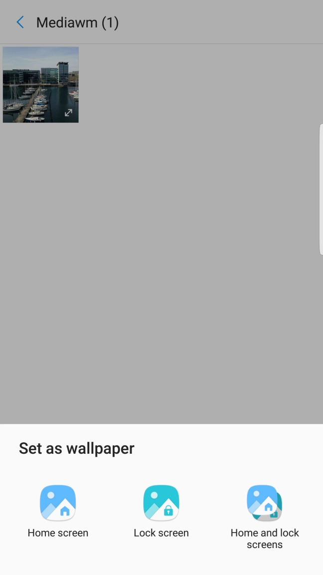 Press Home screen.