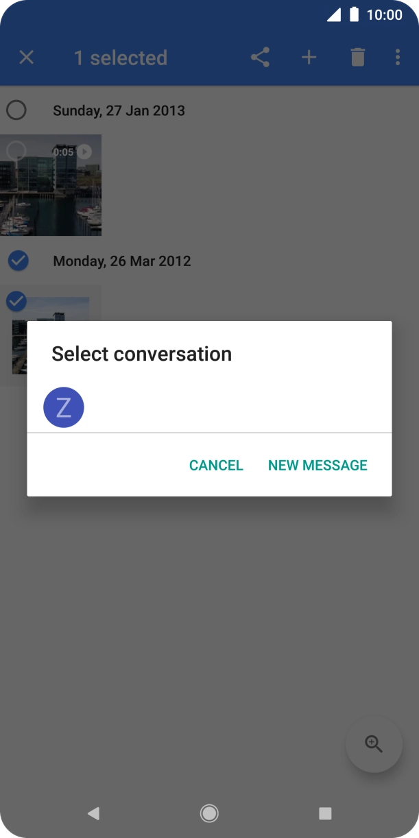Press NEW MESSAGE.