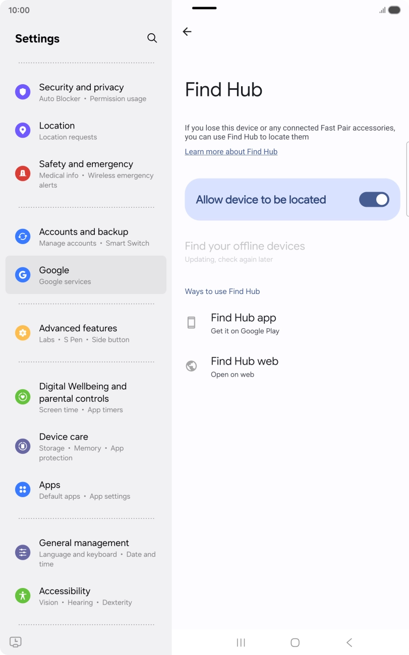 Press the Home key to return to the home screen. Press the Home key to return to the home screen.