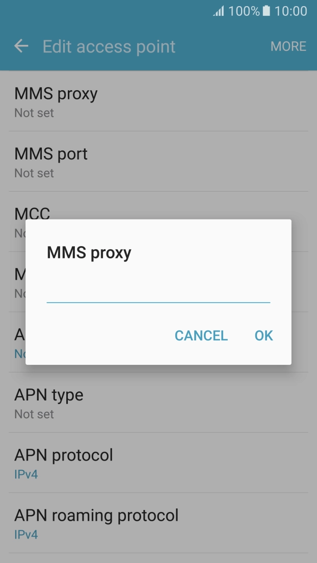 Key in 10.1.1.180 and press OK.