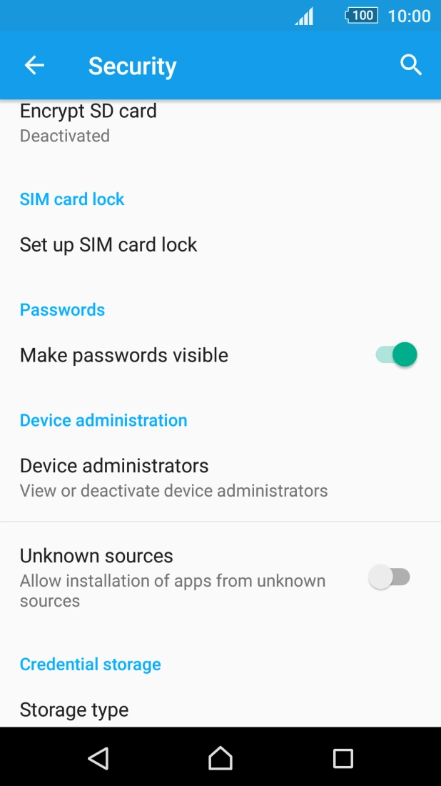 Press Set up SIM card lock. Press Set up SIM card lock.