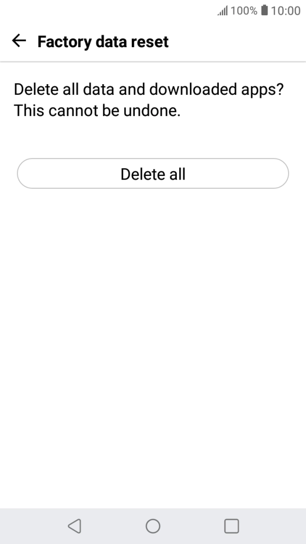 Press Delete all.