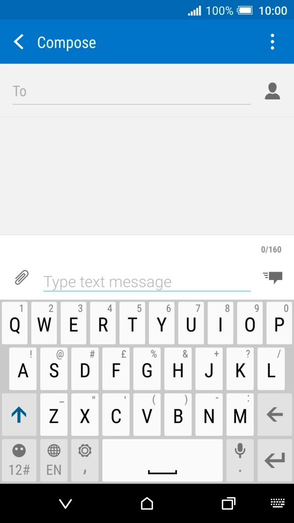 Open a new note, message or email to bring up the keypad and your phone is ready for text input.