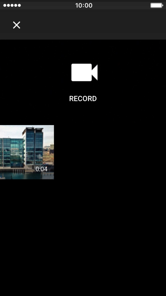 Press the required video clip. Press the required video clip.