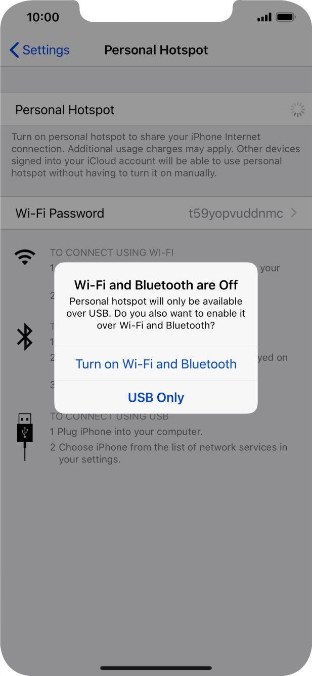 If Wi-Fi is turned off, press Turn on Wi-Fi and Bluetooth. If Wi-Fi is turned off, press Turn on Wi-Fi and Bluetooth.