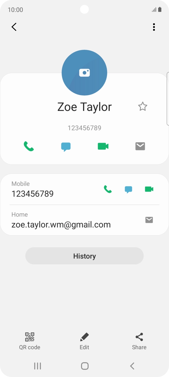 Press the call icon. Press the call icon.