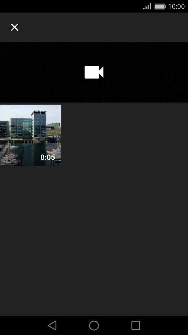 Press the required video clip.