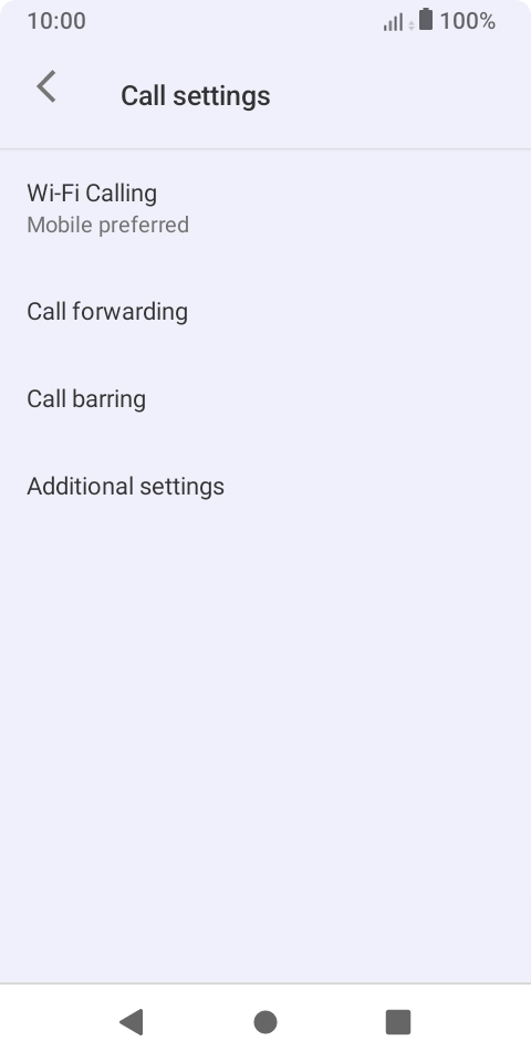 Press Additional settings. Press Additional settings.