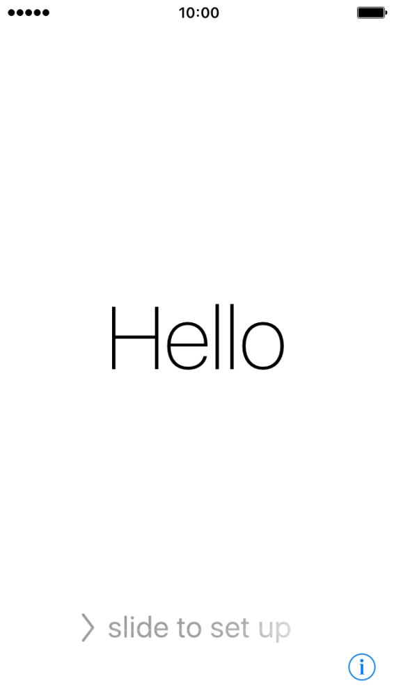 Slide your finger right on the screen. Slide your finger right on the screen.