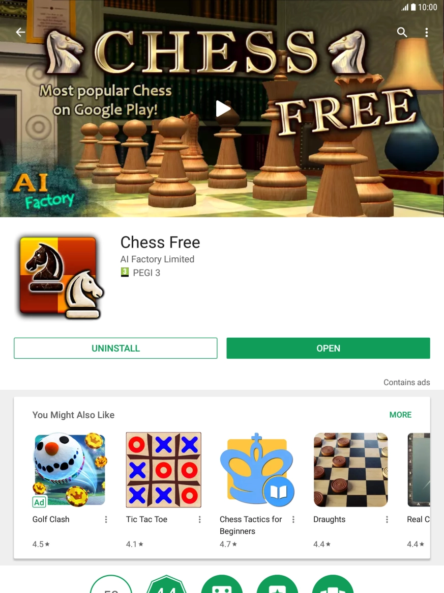 Press UNINSTALL.