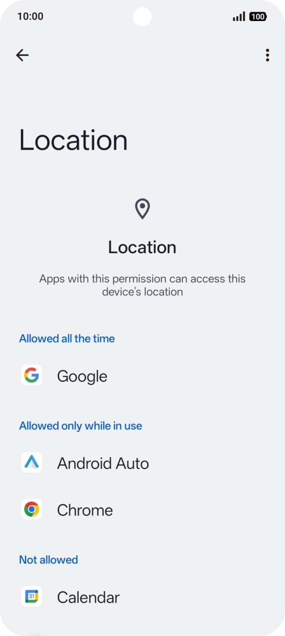 Press the required app. Press the required app.