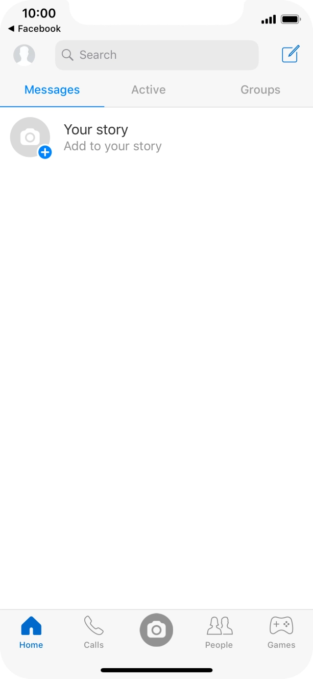 Press the new message icon. Press the new message icon.
