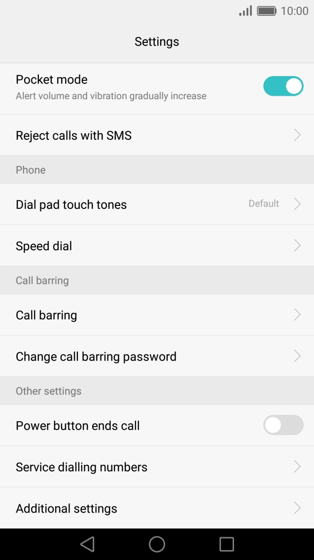 Press Additional settings. Press Additional settings.