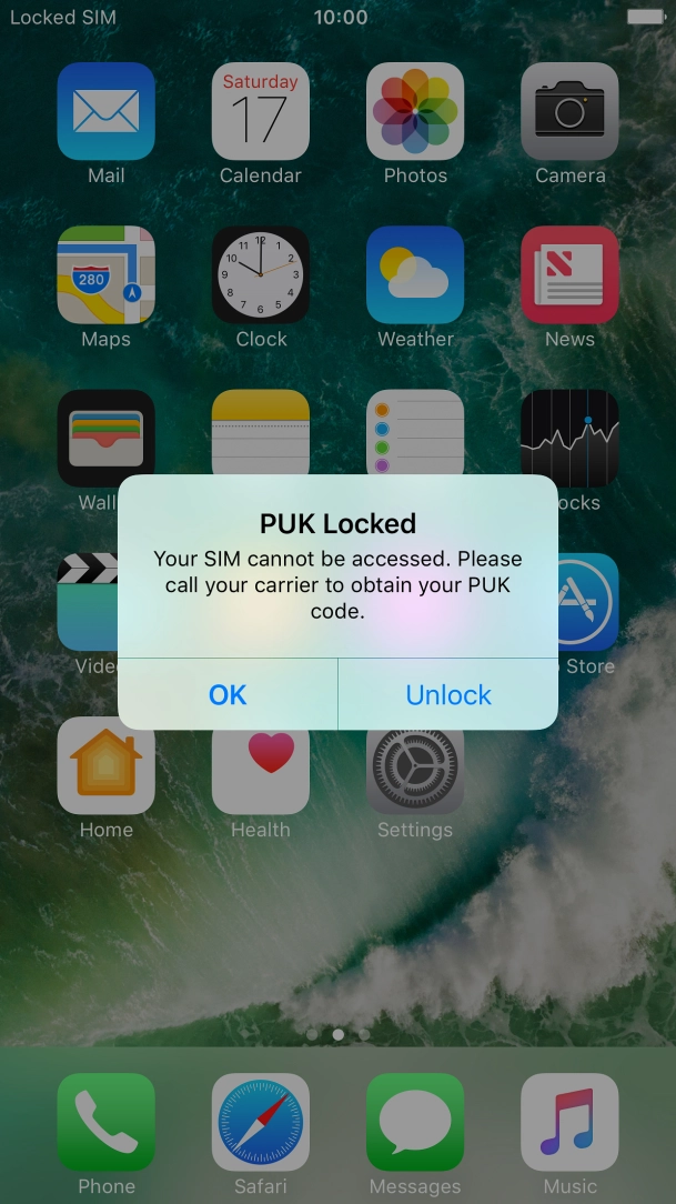 Press Unlock. Press Unlock.