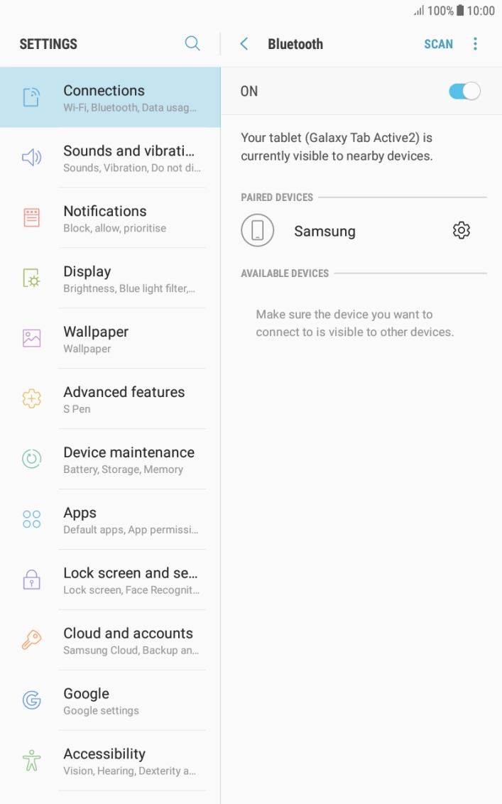 Press the Home key to return to the home screen.