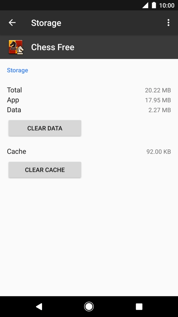 Press CLEAR CACHE. Press CLEAR CACHE.