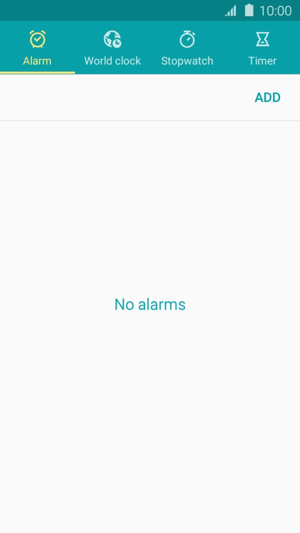 Press Alarm.