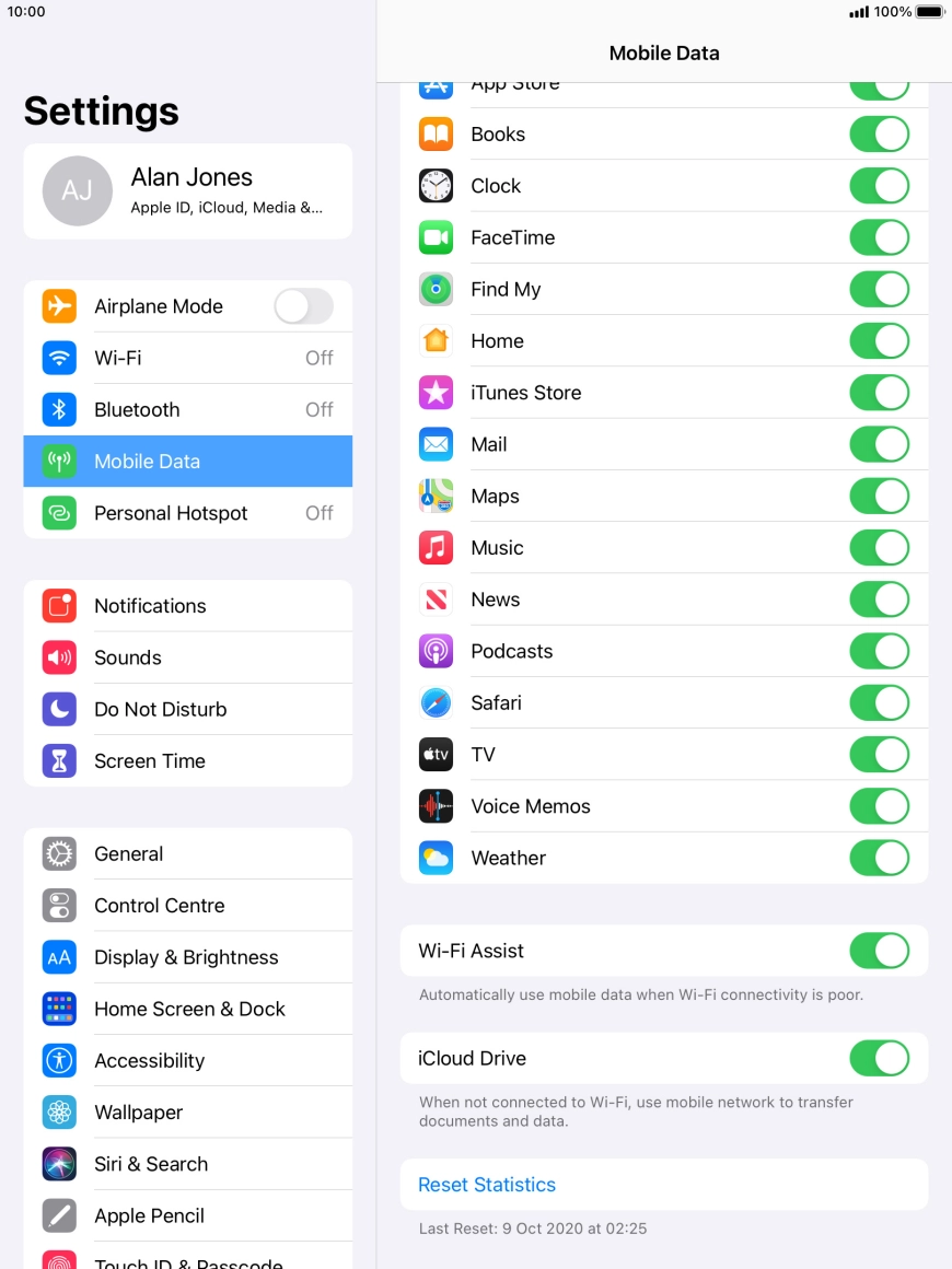 Press the indicator next to Press the indicator next to