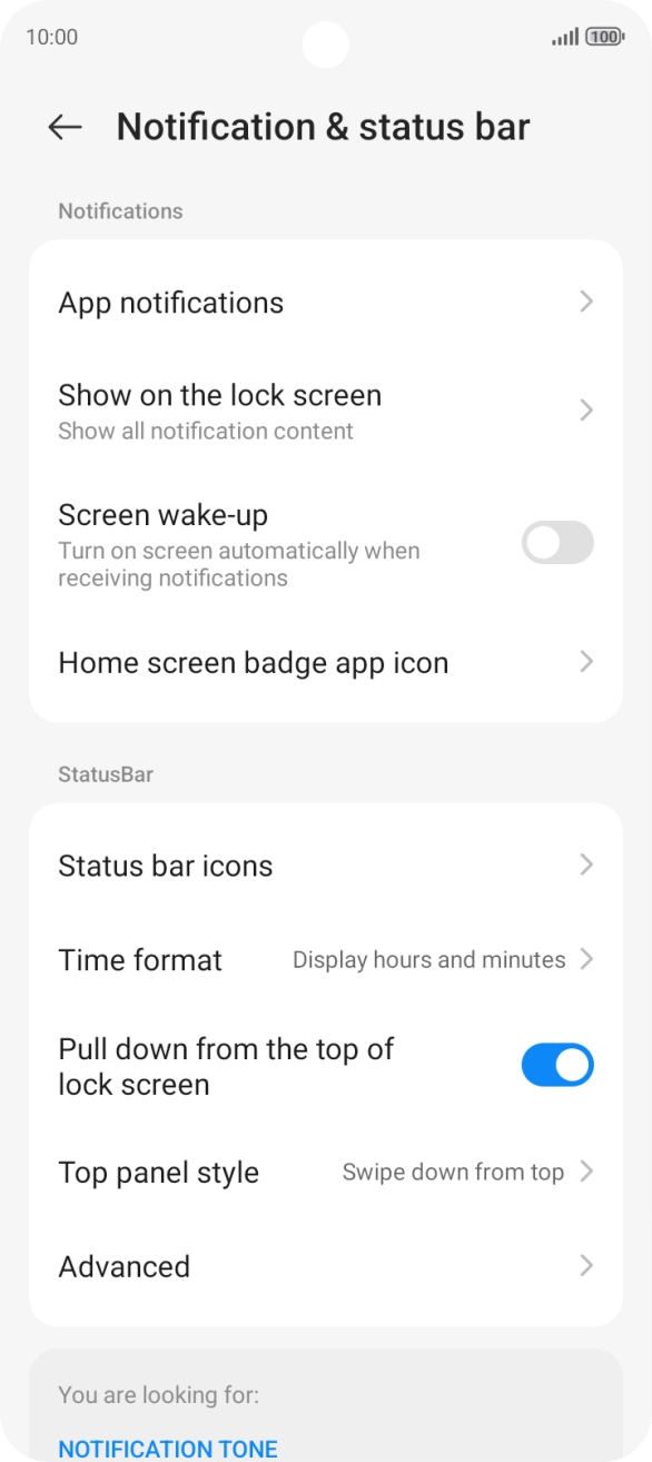 Press App notifications.