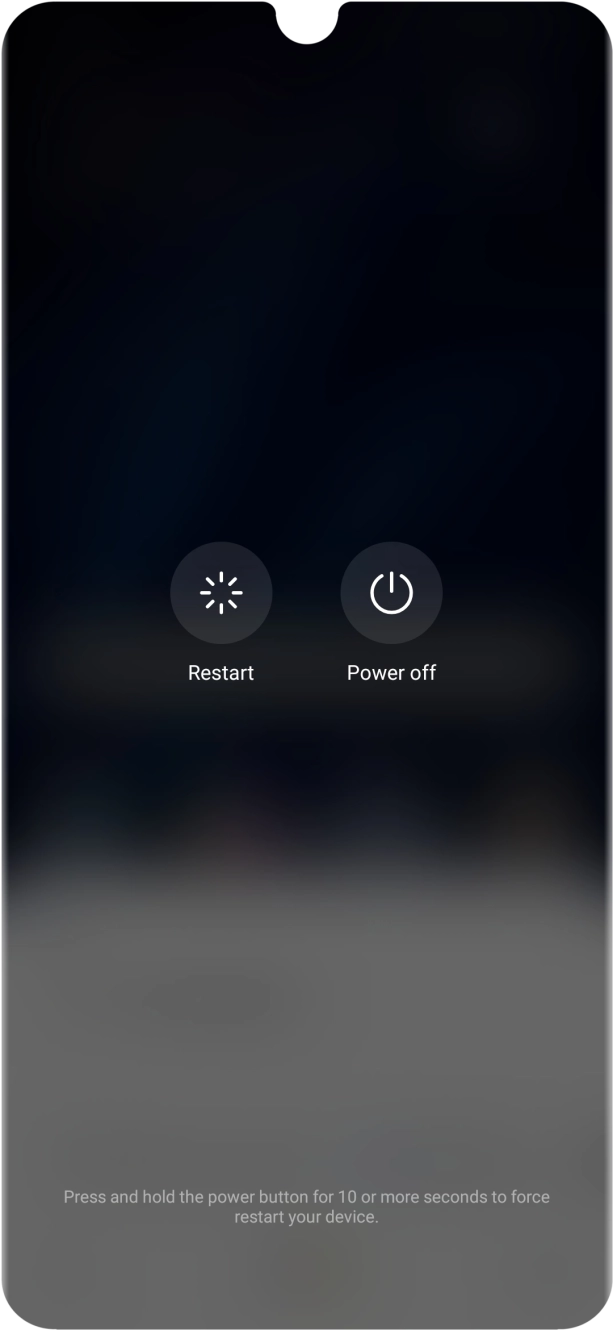 Press Power off.