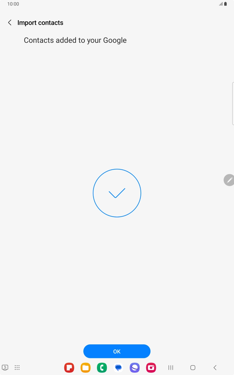 Press OK. Press OK.
