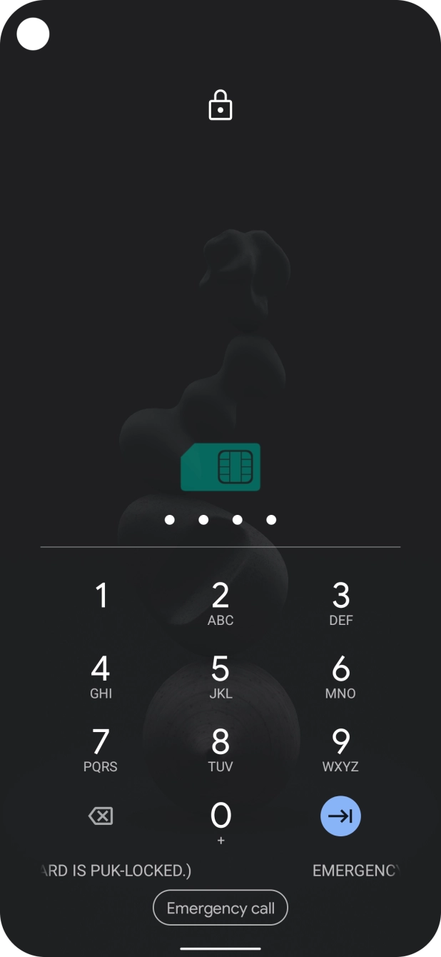 Key in the new PIN again and press the confirm icon. Key in the new PIN again and press the confirm icon.