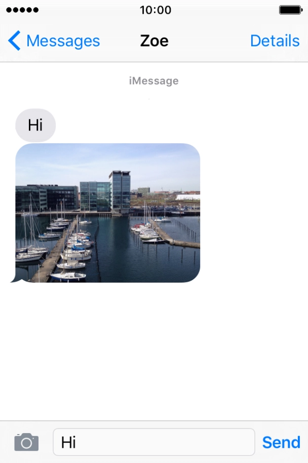 Key in the required reply and press Send.
