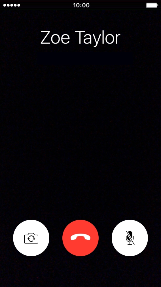 Press the camera icon to switch between the front and the back camera.