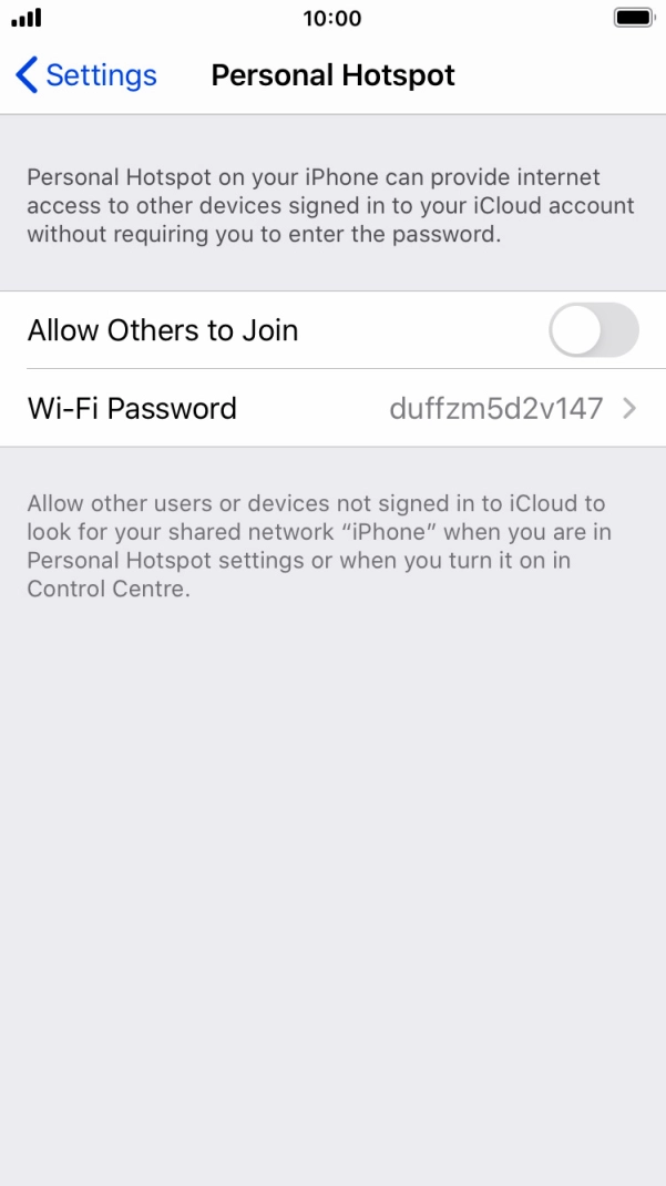 Press Wi-Fi Password and key in the required password. Press Wi-Fi Password and key in the required password.