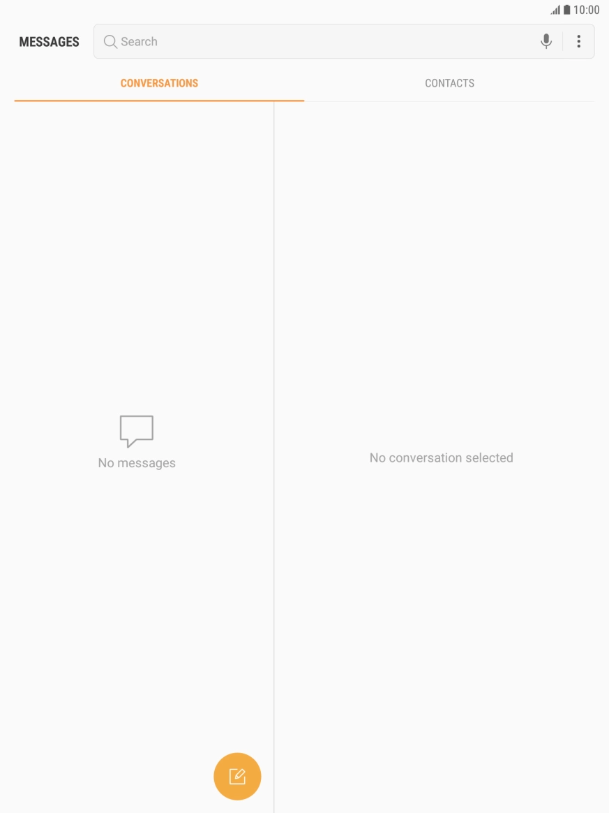 Press the menu icon. Press the menu icon.